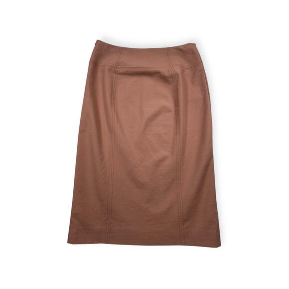 Ann Taylor Loft Women’s Pencil Skirt Size 6 Peach Zip Straight Knee Length‎ 418 - Picture 1 of 7